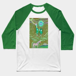 Llama Unicorn Dream Baseball T-Shirt